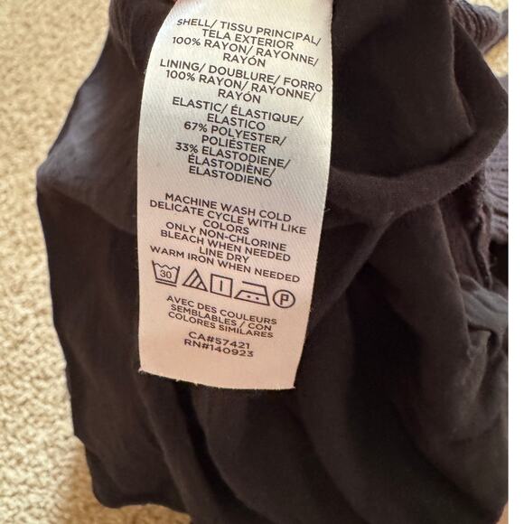 Loft Beach Midi Dress Sundress Tie Strap Breezy Minimalist Coastal Womens XS - Picture 5 of 5